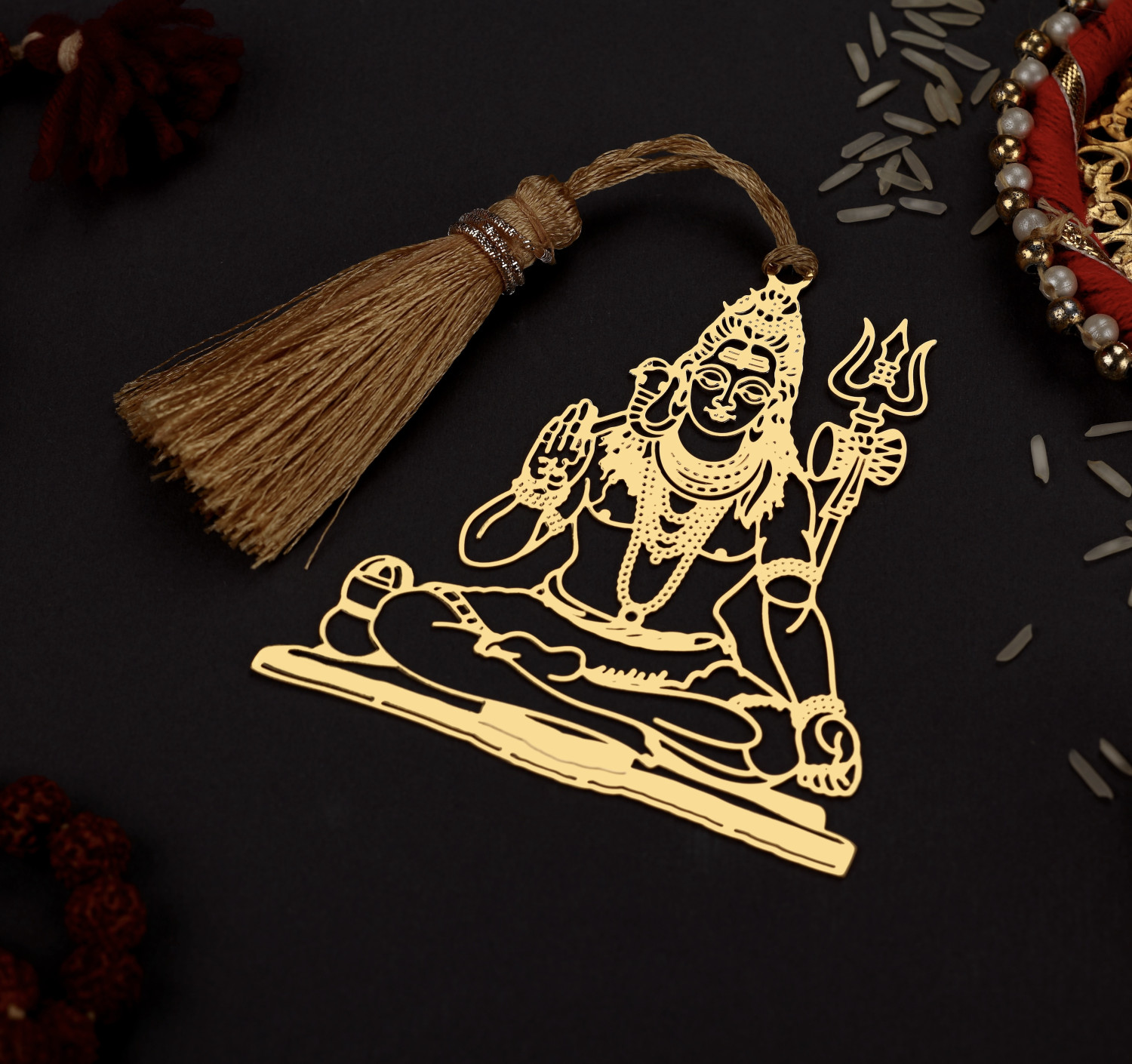 Shiva Shankar Metal Bookmark , Hollow Bookmarks for Reading Enthusiasts and Gifting, Bookmark Gift Valentine's Day Appreciation Gifts