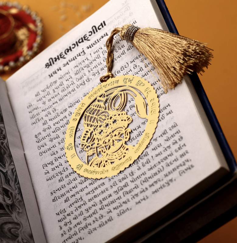 Hanumanji  Brass Metal Bookmark , Hollow Bookmarks for Reading Enthusiasts and Gifting, Bookmark Gift Valentine's Day Appreciation Gifts
